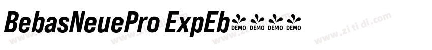 BebasNeuePro ExpEb字体转换